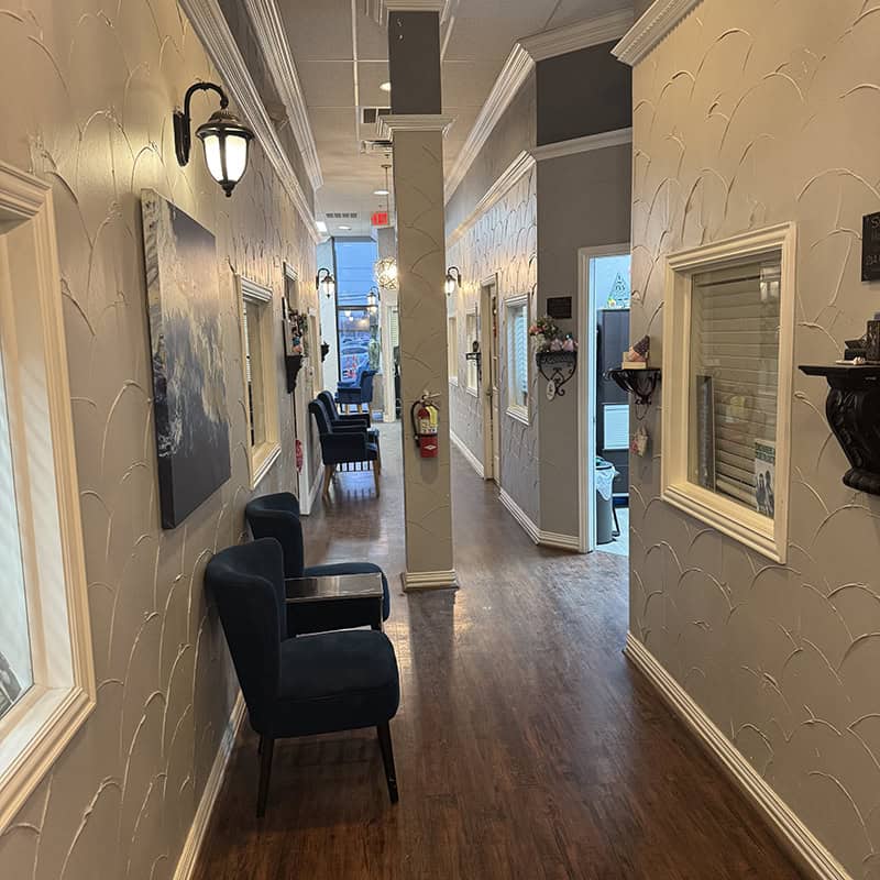 interior of parker salon suites